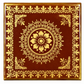 Premium Floral Pooja Chowki / Bajot – Decorative Square Wooden Platform