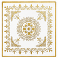 Premium Floral Pooja Chowki / Bajot – Decorative Square Wooden Platform