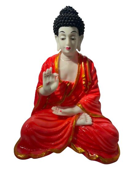 Beautiful & Colorful Fiber Blessing Lord Buddha Statue #1