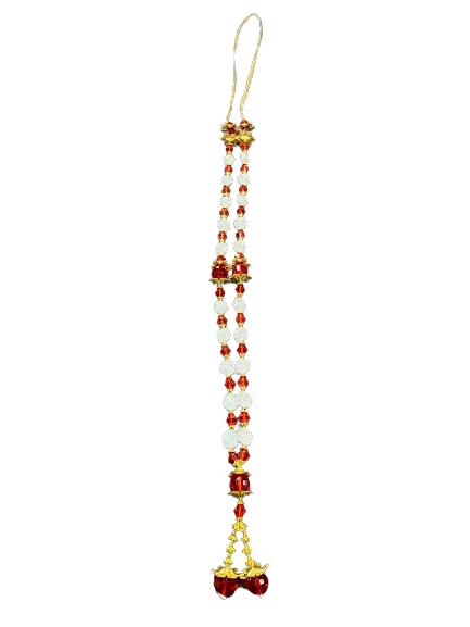 Bhakti Lehar White & Red Pearl Garland