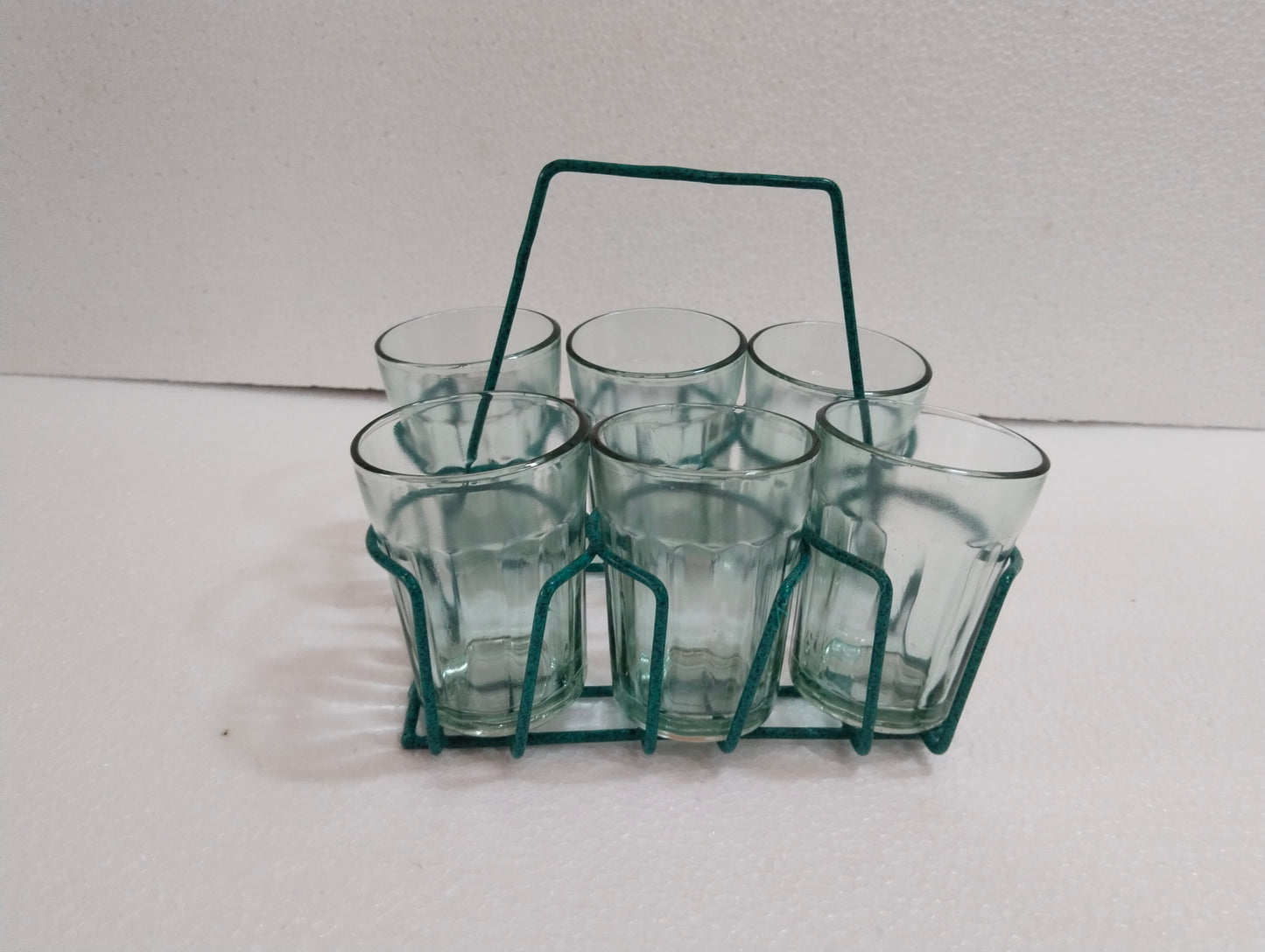 Urban Platter Cutting Chai Glasses with Stand