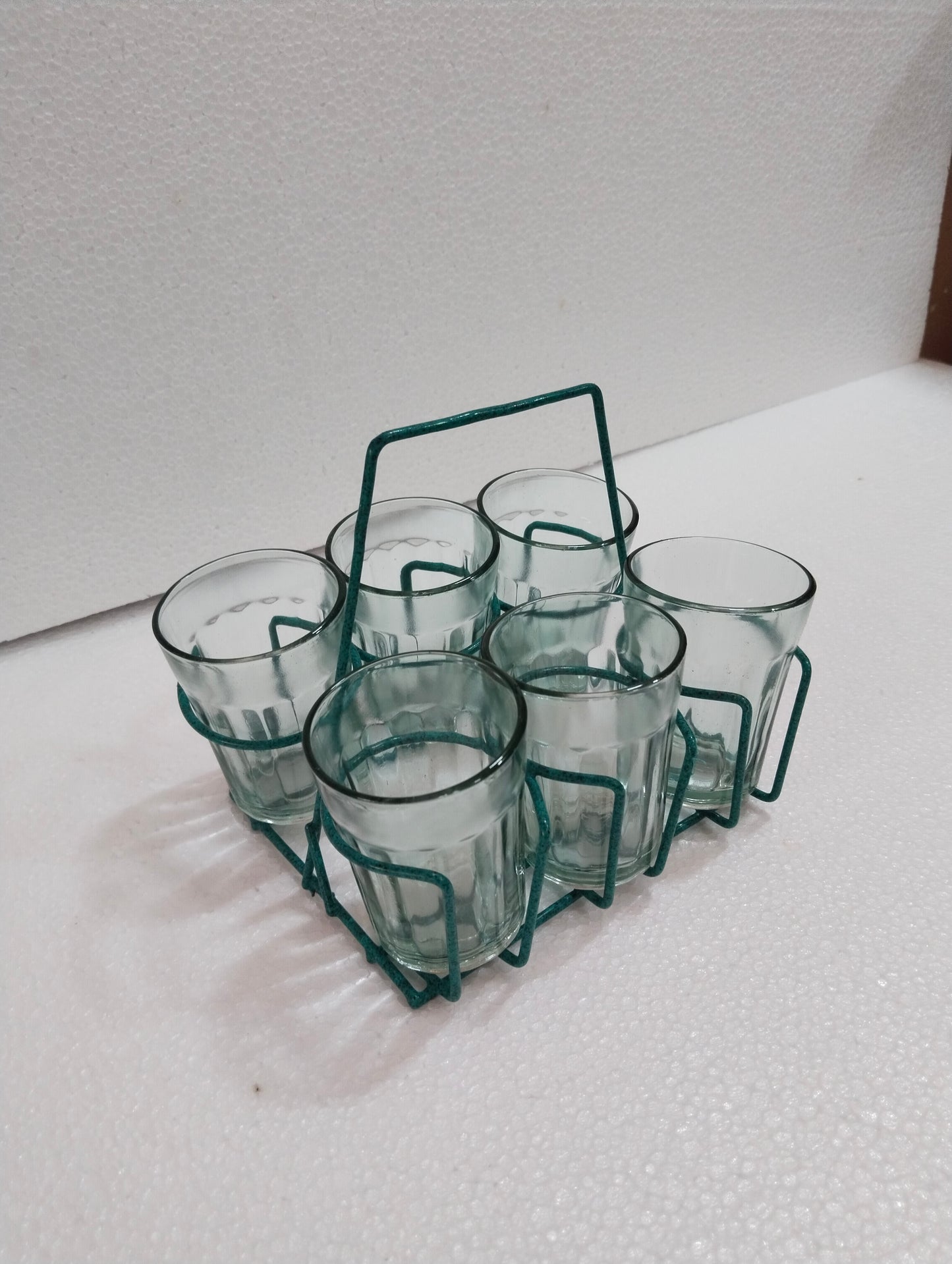 Urban Platter Cutting Chai Glasses with Stand