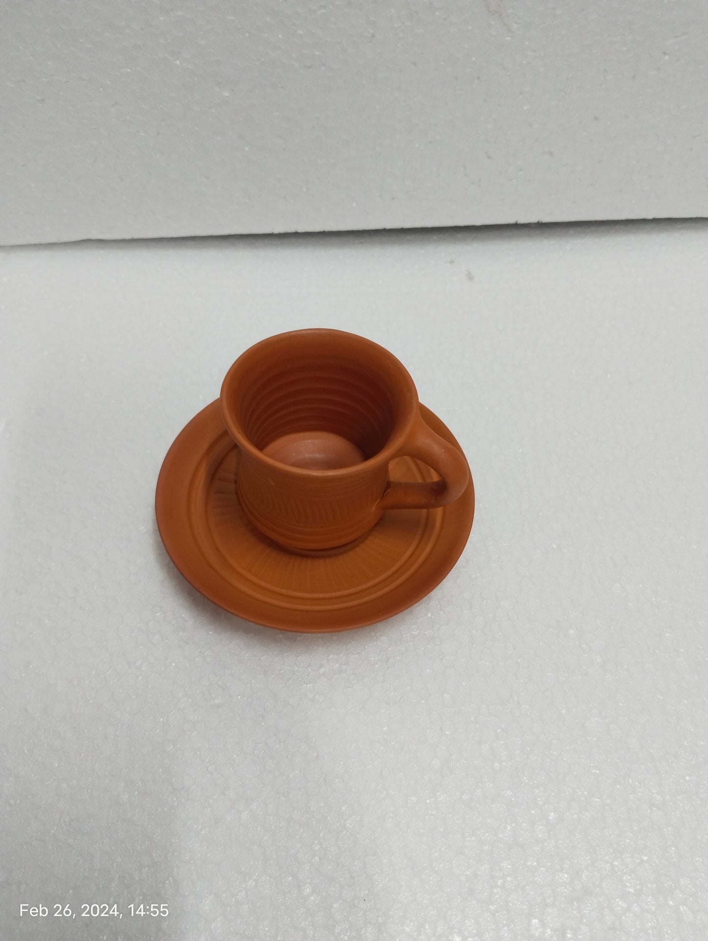 Clay Cup Saucer -  Set of 6 pcs