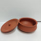 Natural Brown matt finish Earthen Clay Cooking Handi / Pot W/Lid -in 4 sizes