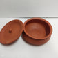 Natural Brown matt finish Earthen Clay Cooking Handi / Pot W/Lid -in 4 sizes