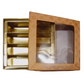 Peach Flower Design Square Empty Sweet Boxes - 500 Gm