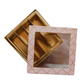 Baby Pink Design Square Empty Sweet Boxes - 500 Gm