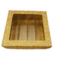 Yellow Golden Design Square Empty Sweet Boxes - 500 Gm