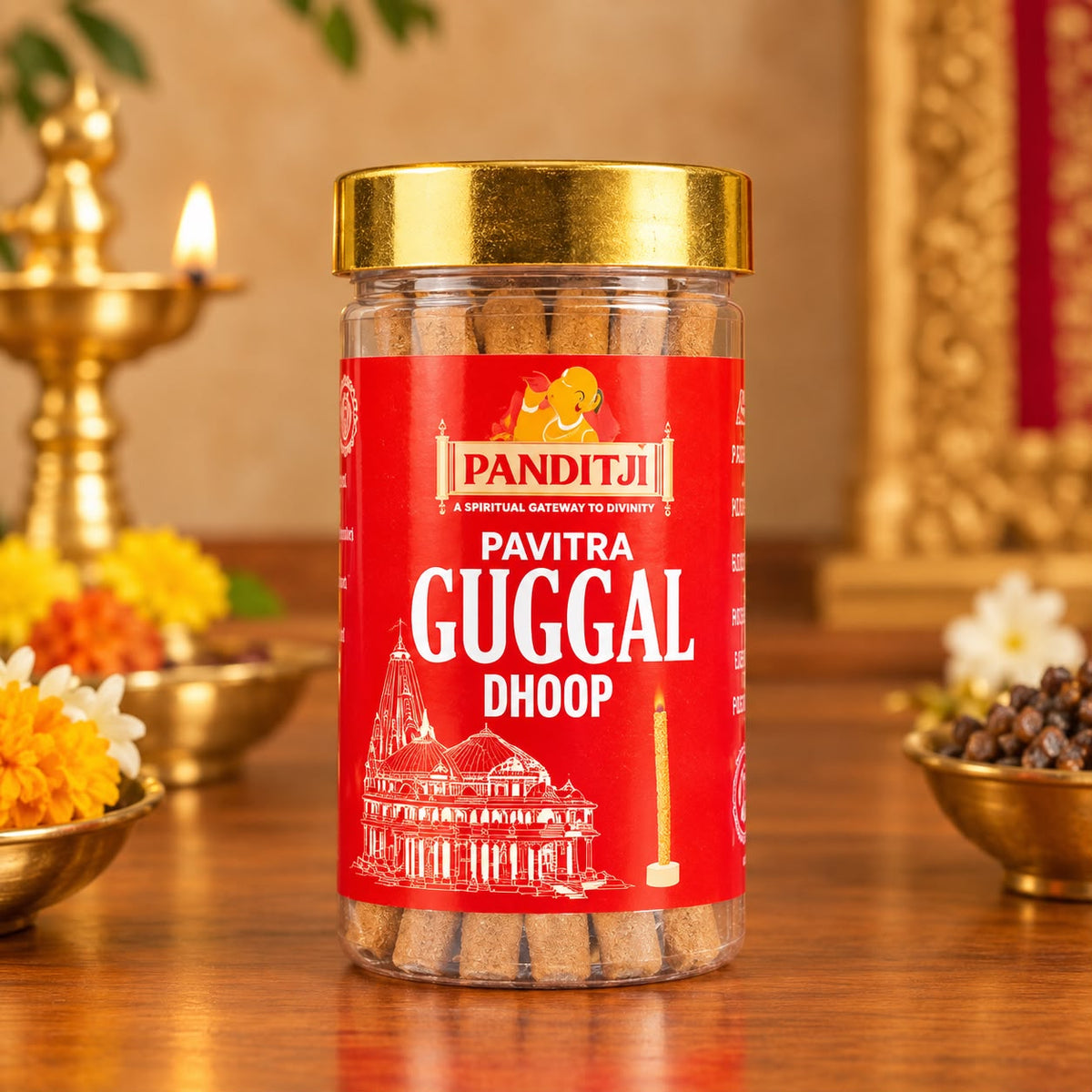 Panditji Pavitra Guggul Dhoop – Traditional Pooja Dhoop Cones