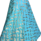Beautiful Light Blue Gold Brocade Silk Lehnga (Skirt) # 2