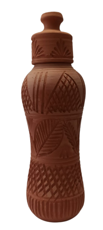 Natural Brown Earthen / Clay Water Bottle