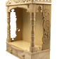 Intricate Carving  Sevan Wooden Open Temple - 23.5" & 27" Height