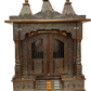 Aluminum Copper Oxidized Plated Temple w/ Doors 26.5 x 13.5 x 39"