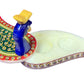 Marble Peacock Shape Chopra / Kumkum Holder