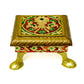 Intricate Golden Meenakari Bajot Chowki Mandir Deity 6"
