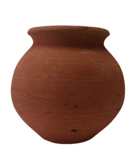 Natural Brown Earthen Clay Handi for Multi Purpose - 5.25"