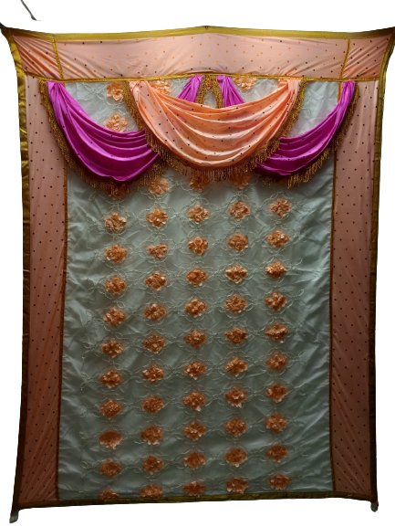 Indian Backdrop Cloth For Festival & Pooja Decor/Wedding & Party Events # 17