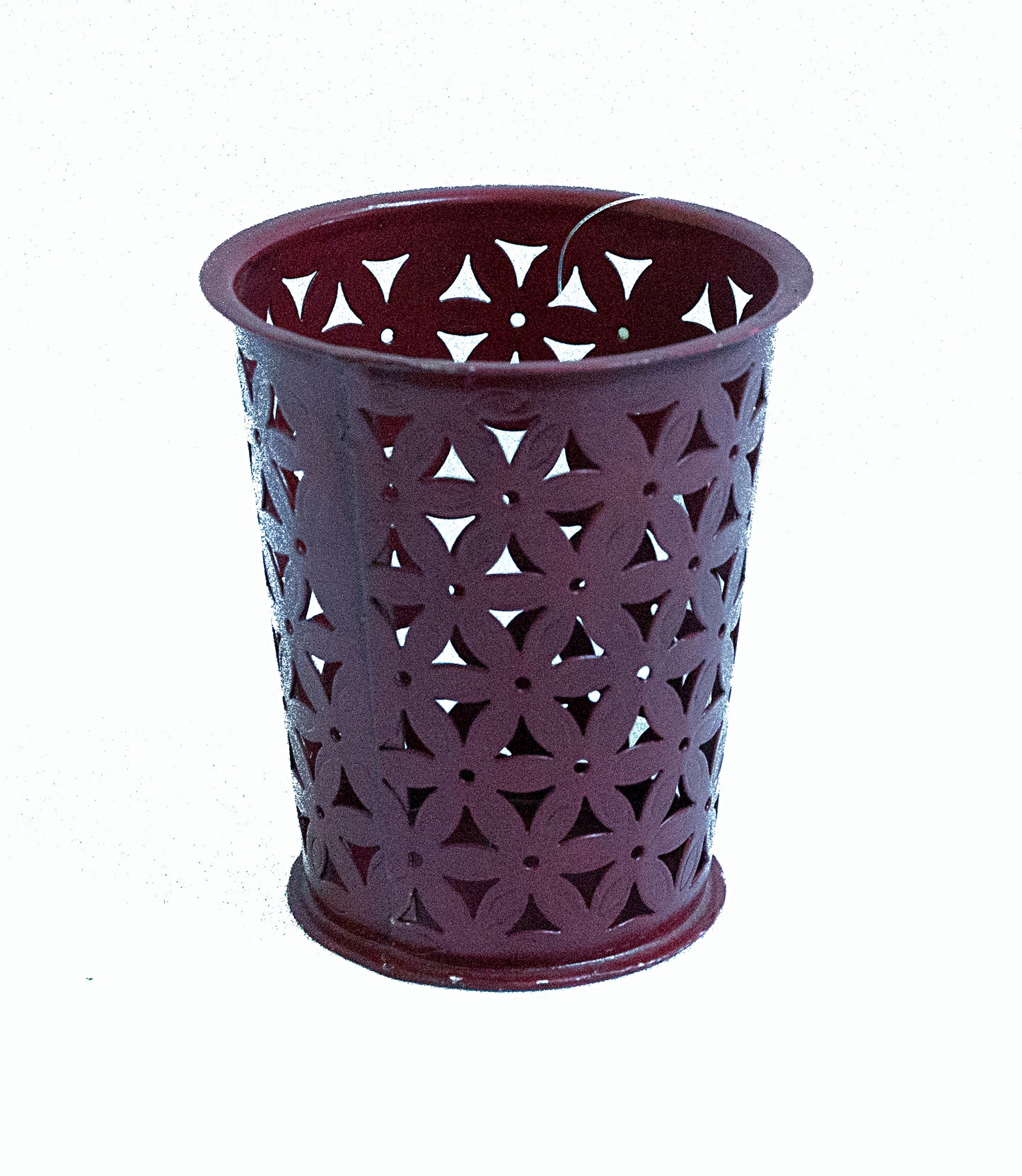 Metal Candle Holder w/ Cut Work Jaali Design Gift & Decor