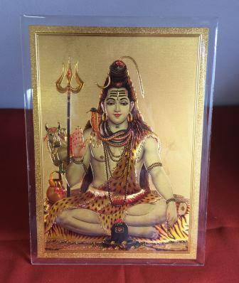 Acrylic Photo Frame of Lord Shivji - 7.7"