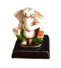 Polyresin Beautiful Big Ear Lord Ganesha Statue 3.5"