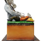 Beautiful & Colorful Doctor Lord Ganesh W/ Mouse Statue  - 10"
