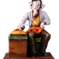 Beautiful & Colorful Doctor Lord Ganesh W/ Mouse Statue  - 10"
