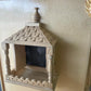 Beautifully Crafted White Sevan Wooden Temple With Doors - 24" & 27"