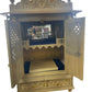 Beautifully Crafted White Sevan Wooden Temple With Doors - 24" & 27"