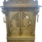 Beautifully Crafted White Sevan Wooden Temple With Doors - 24" & 27"