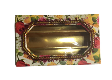 Flower Print 3 Partition Sweet Box