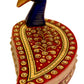 Marble Peacock Shape Chopra / Kumkum Holder