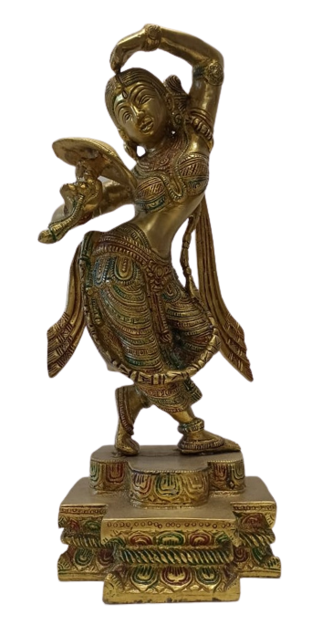 Brass Idol Collection of Artistically Carved Lady Satue # 2