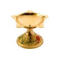 Traditional Golden Brass Meenakari Diya