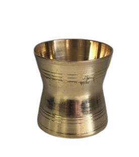 Golden Brass Made Prasad Panch Patra 3.3"