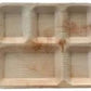 Eco-Friendly Disposable Rec. Plates in 5Comp - 12 x 10" (Pack of 25 Pcs)