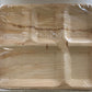 Eco-Friendly Disposable Rec. Plates in 5Comp - 12 x 10" (Pack of 25 Pcs)