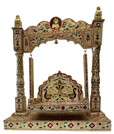 Decorative Meenakari Singhasan/Jhulla for God Statues # 13