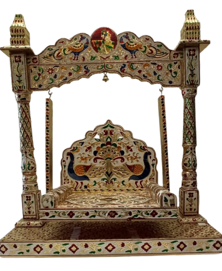 Decorative Meenakari Singhasan/Jhulla for God Statues # 14