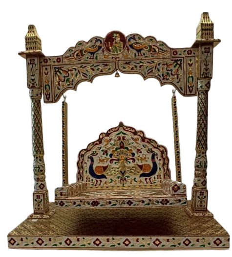 Decorative Meenakari Singhasan/Jhulla for God Statues # 15