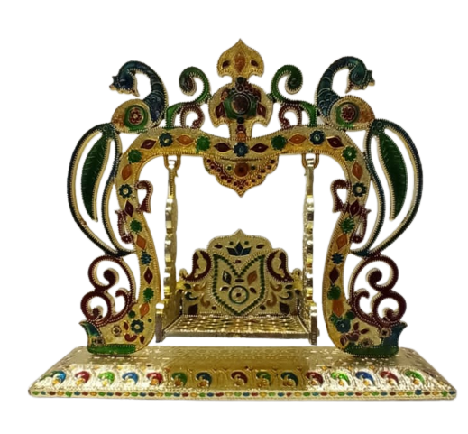 Decorative Meenakari Singhasan/Jhulla for God Statues # 3