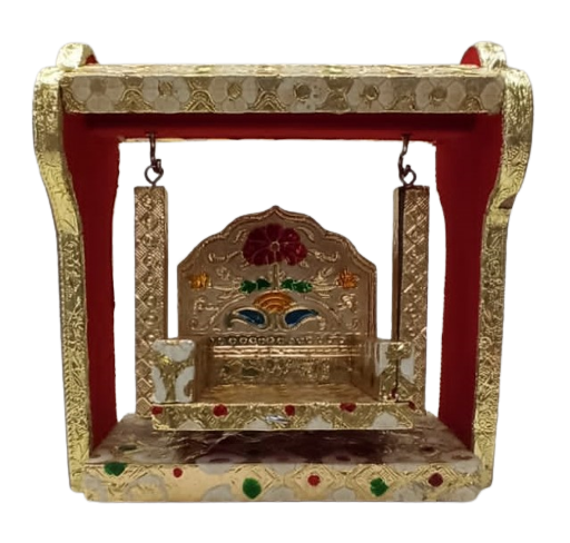 Decorative Meenakari Singhasan/Jhulla for God Statues # 5