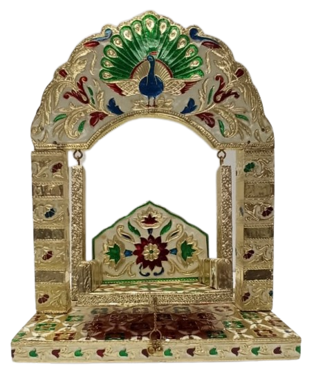 Decorative Meenakari Singhasan/Jhulla for God Statues # 8