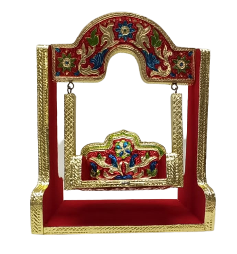 Decorative Meenakari Singhasan/Jhulla for God Statues # 9