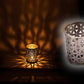 Metal Candle Holder w/ Cut Work Jaali Design Gift & Decor