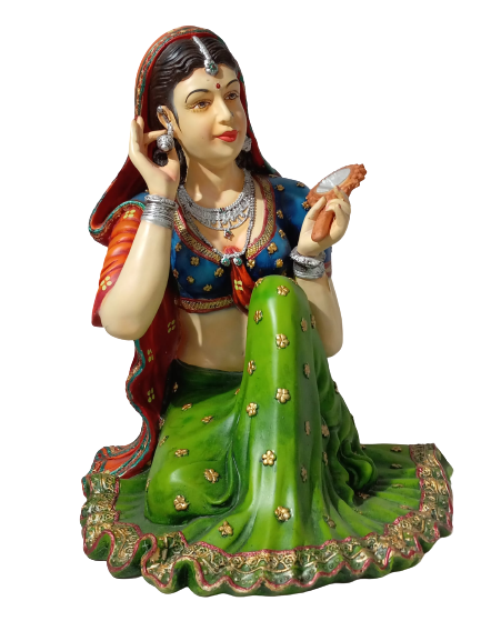 Handicraft Rajasthani Lady Showpiece Decor #1