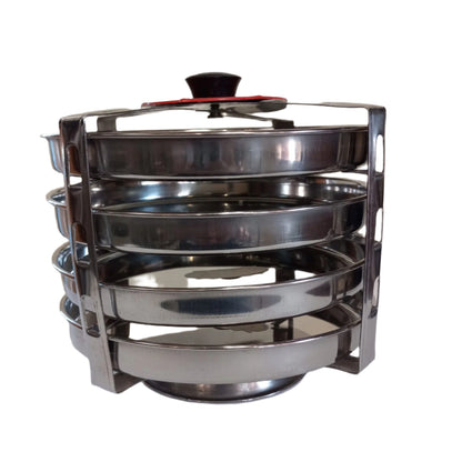Stainless Steel Dhokla Steamer / Dhokla Tray for Cooker - 3 Tier & 4 Tier