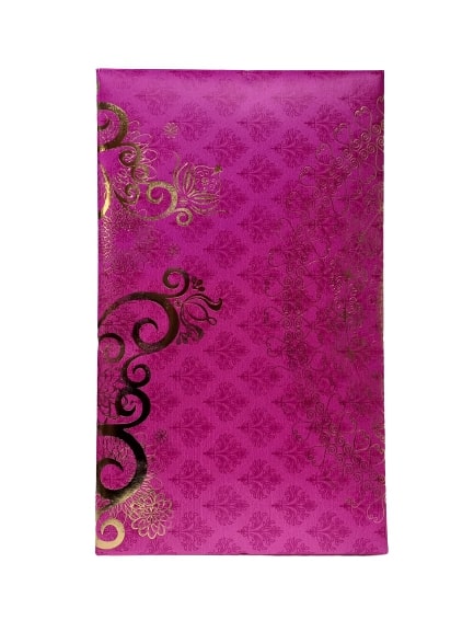 Elegant Pink Sweetbox with Gold Leaf Pattern - Perfect for Gifting 1kg Treats