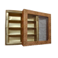 Peach-Colored Indian Sweet Boxes with 4 Compartments - 1/2 Kg Size - Outer - 7.5" x 7.5" x 1.75" Inner - 7.25" x 7.25" x 1.50"