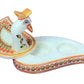 Marble Peacock Shape Chopra / Kumkum Holder
