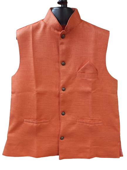 Khadi Cotton Sleeveless Jacket (Bandi, Modi Jacket) # 4